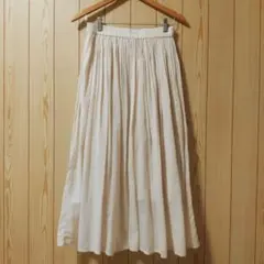 サマンサモスモス ロングギャザースカート アイボリー フリーサイズ