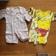 プーさんロンパース ベージュロンパース 2点セット ✱まとめ売り