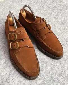 ★フェラガモSPORTS★Wモンクストラップスエード6