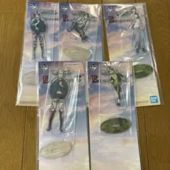 一番くじ　進撃の巨人 それぞれの決意 E賞　アクリルスタンド　5種　コンプリート