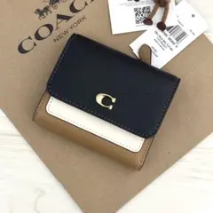 ★ 限定品！新品　COACH　コーチ 折り財布 三つ折り財布 ブラック
