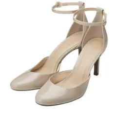 GU マシュマロストラップ ハイヒールパンプス＋E ベージュ　24cm