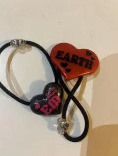 ハート型ヘアゴム EARTH Magic ２個セット