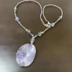 紫ストーンネックレス(終値)