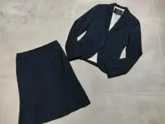 美品　アンタイトル　ストレッチ　１釦　美ライン　スカート　セットアップスーツ