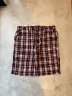 チェックショーツ