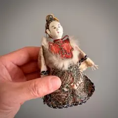 中国清代伝統手工芸「鉄線戯」人形 antique 時代物