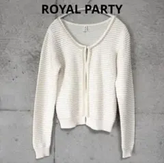 ROYAL PARTY パール装飾 カーディガン