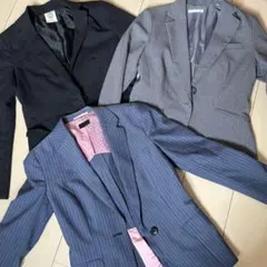 ストライプ ビジネス スーツ ジャケット 3点セット