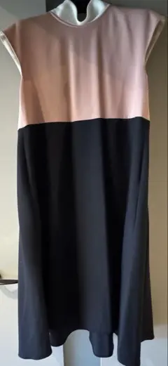 JIL SANDER NAVY バイカラー ノースリーブ ワンピースのサムネイル