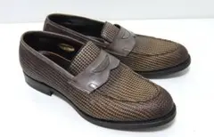 ◎サントーニ SANTONI◎ レザー ローファー ハイシャイン UK7 - メルカリ