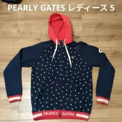 【即日発送】PEARLY GATES 星柄フード付きジャケット　レディース　L
