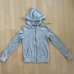 レディース　パーカー　adidas ふわもこ タオル生地　秋冬　S グレーのサムネイル