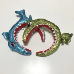 usj カチューシャ ジョーズ ジェラシックパーク スパンコール