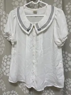 arw 音符 半袖 ブラウス