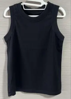 smoothday カシミヤタッチ天竺 タンクトップ ブラック レディース