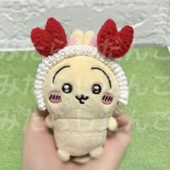 ちいかわ おすわりぬいぐるみ カニのカチューシャ 赤