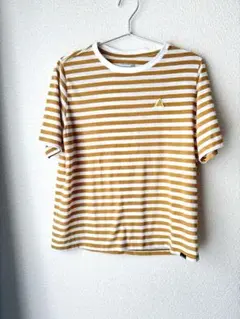 Marmot マーモット ボーダーTシャツ L イエロー 半袖 登山Tシャツのサムネイル