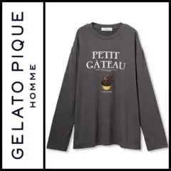 新品☆ジェラピケオム メンズ ショコラカップケーキ ロンT 長袖シャツ Lサイズ