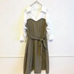 SHEENA DEL RAY ワンピース セットアップ風 上品 美品 古着のサムネイル