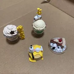 SNOOPY スヌーピー ミニチュア スイーツ フィギュア 4種セット