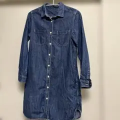 無印良品　デニムロングシャツ　長袖　S