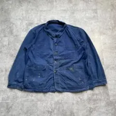 50s フランス軍 フェード コットンツイル フレンチワークジャケット
