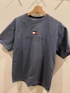 TOMMY HILFIGER ロゴ刺繍 Tシャツ グレー Mサイズ