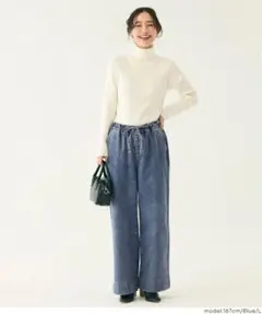 【DAILY WARM】 cocaコカ裏起毛デニムイージーパンツ Mサイズ