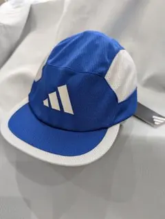 新品●adidasアディダス　ジュニア　キャップ　サッカー　ブルー