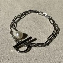 あこや真珠　バロックパール　ブレスレット サージカルステンレス