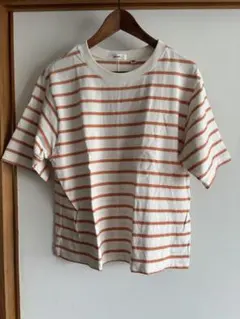 niko and ...ニコアンド オレンジボーダーCOLORマイスターTシャツ