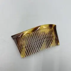 242ヴィンテージ　鼈甲　ブラウン系波型髪飾り