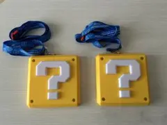 usj スーパーマリオ ハテナボックス 光るパスケース 2個セット