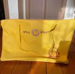 Who's pooh? くまのプーさん トートバッグ 黄色 ディズニー