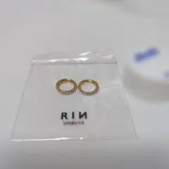 RIN フープピアス ゴールドカラー 　片耳×2個のサムネイル