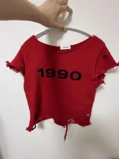 LAGUA GEM 1990 ダメージ加工 ショート丈 Tシャツのサムネイル