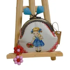 女の子のがま口ポーチ