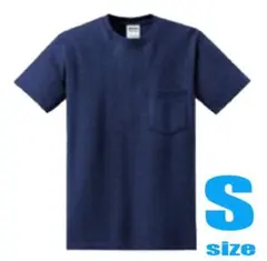 GILDAN ギルダン 6oz ポケT S ネイビー 紺色 ポケット Tシャツ