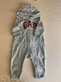 GAP フード付きロンパース 3-6ヶ月 グレー