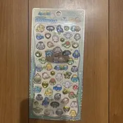 正規品　ふわふわとりのなかまたち ジュエルプチドロップシール