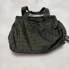CHARLES JOURDAN ナイロン ボストンバッグ ロゴ総柄