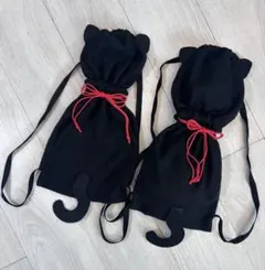 ハロウィンに⭐︎黒猫型ナップザック