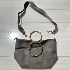 バッグ　ショルダーバッグ　メタルリング　ハンドバッグ