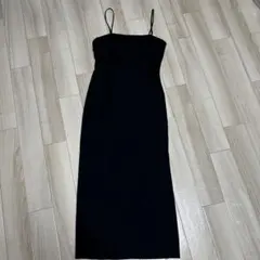 ZARA ザラ キャミワンピース ブラック ロングワンピース XS