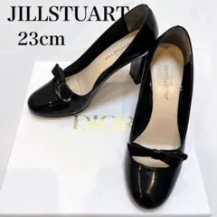 【美品】JILLSTUART リボン付きパンプス　 23cm　ブラック