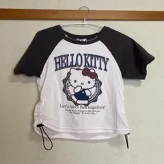 HELLO KITTY 半袖Tシャツ ホワイト/グレー