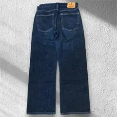 桃太郎ジーンズ 初期 藍布屋 レザーパッチ 赤耳 デニムパンツ w32相当 