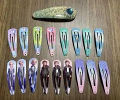 アナと雪の女王ヘアピンセット9個 + 他ヘアピン9個