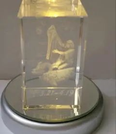 LEDミラーライト台 クリスタル展示用 回転なし